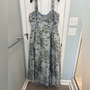 Lula Kate Garden Flora Jacquard Mist Gown Size 14